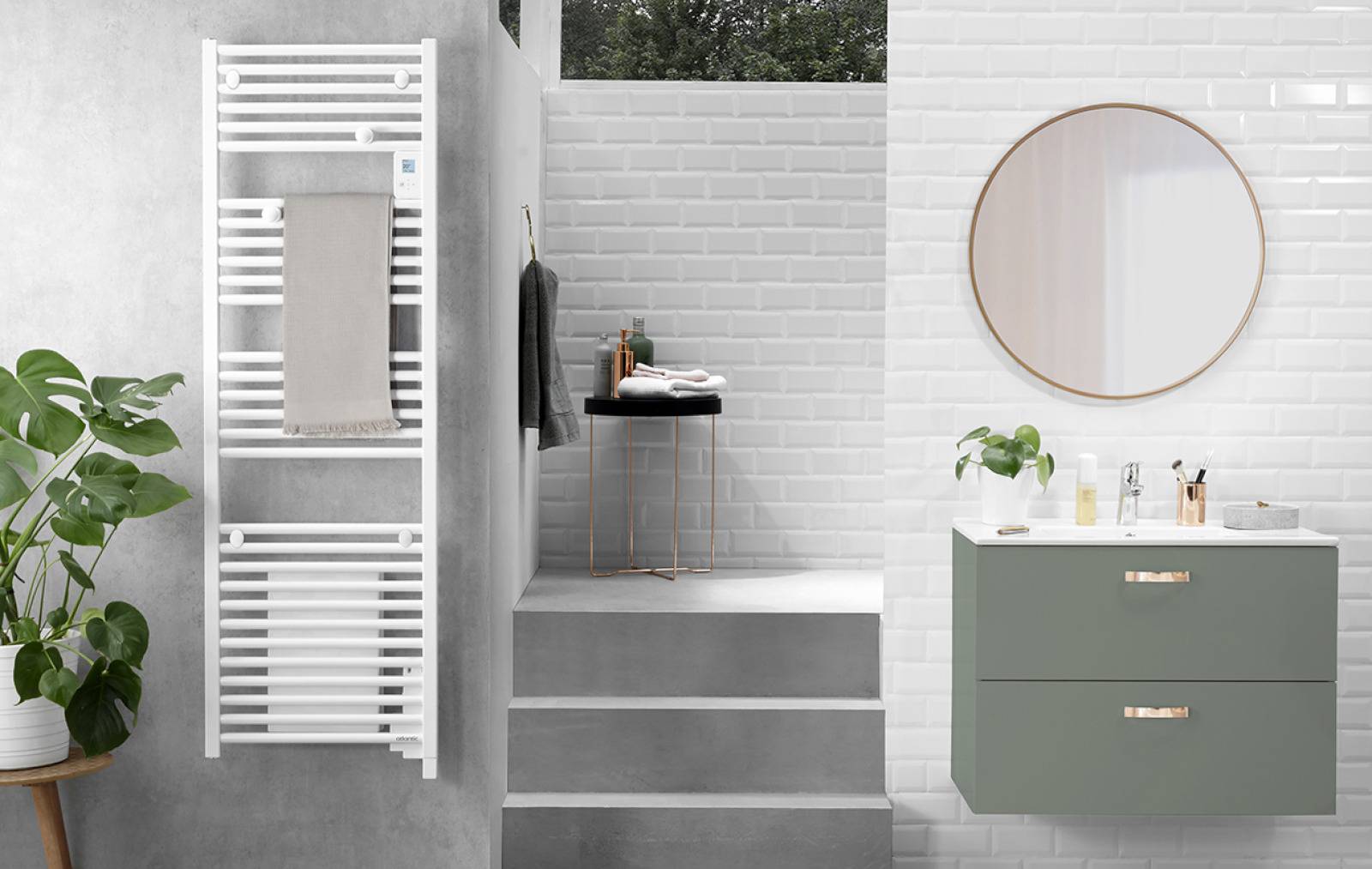 Atlantic Doris 750w Blanc Brillant Radiateur Chaleur Douce Réactif - Atlantic-1