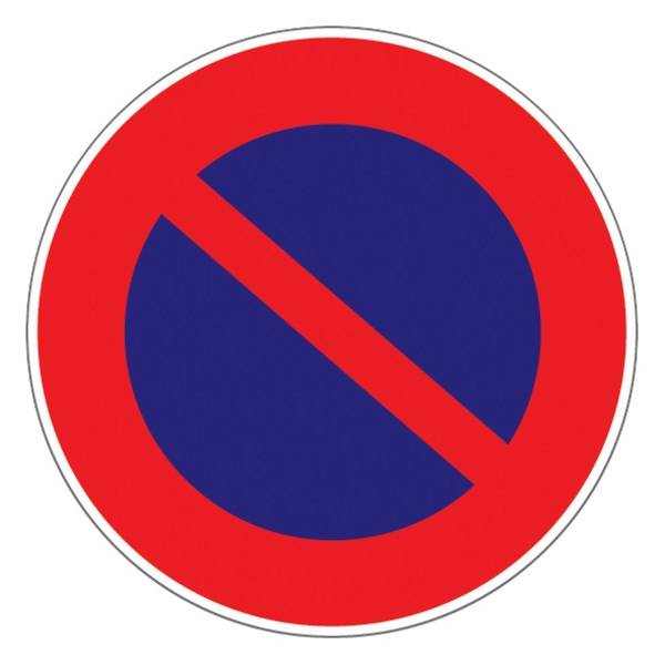 Panneau d'interdiction rond 300mm ''Stationnement interdit'' - NOVAP - 4060309