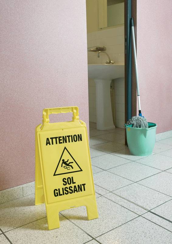 Chevalet de signalisation ''Sol glissant'' 600X275mm - NOVAP - 4291000-1