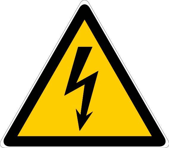 Panneau d'avertissements 100mm danger électrique - NOVAP - 4180083-0