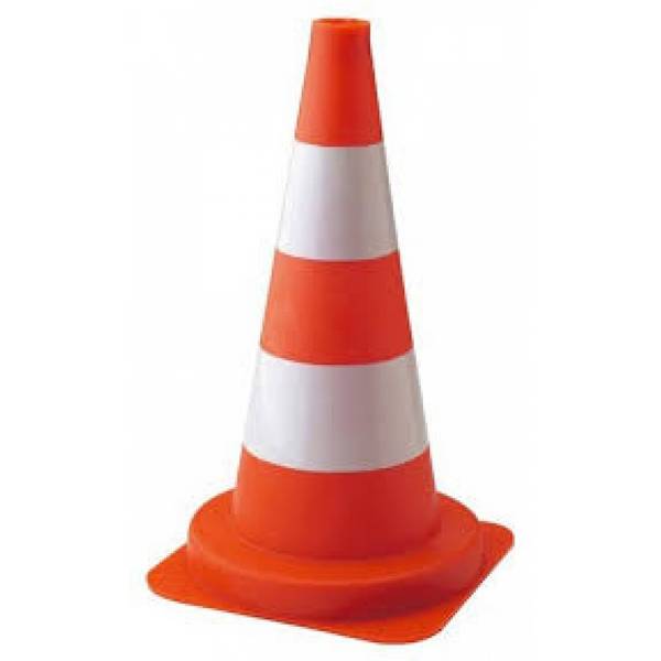 Cône en plastique fluorescente 50cm - TALIAPLAST - 520304
