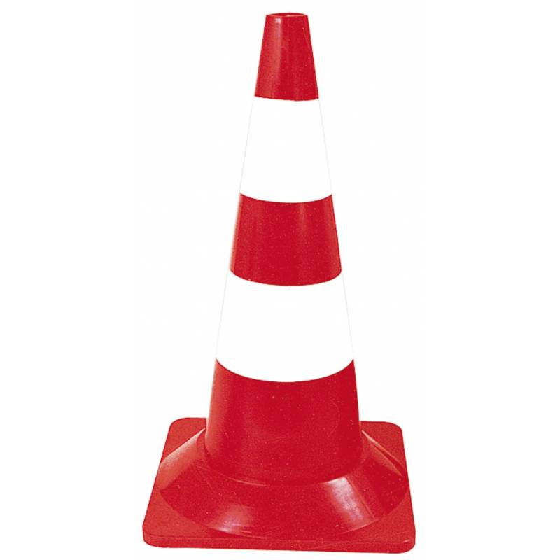 Cône en plastique fluorescente 50cm - TALIAPLAST - 520304-1