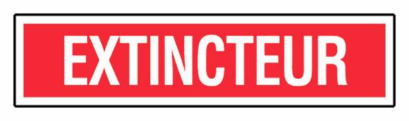 Panneau ''Extincteur'' 330 x 75mm - NOVAP - 4120393-0