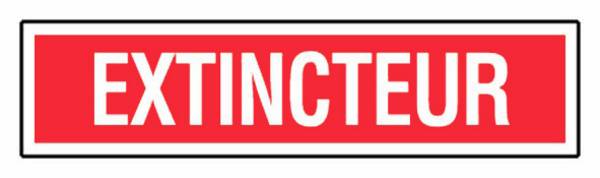 Panneau ''Extincteur'' 330 x 75mm - NOVAP - 4120393