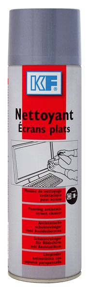 Nettoyant écrans plats aérosol de 650ml brut / 500ml net - KF - 1097-0