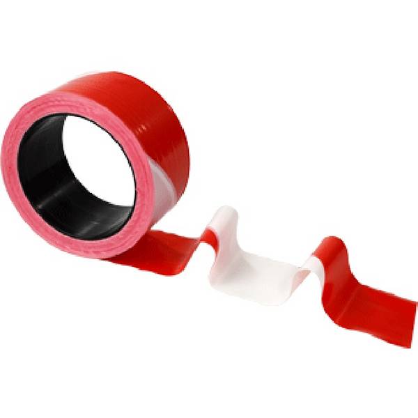 Ruban de chantier Rouge/Blanc 50mmx100m - NOVAP - 3055016