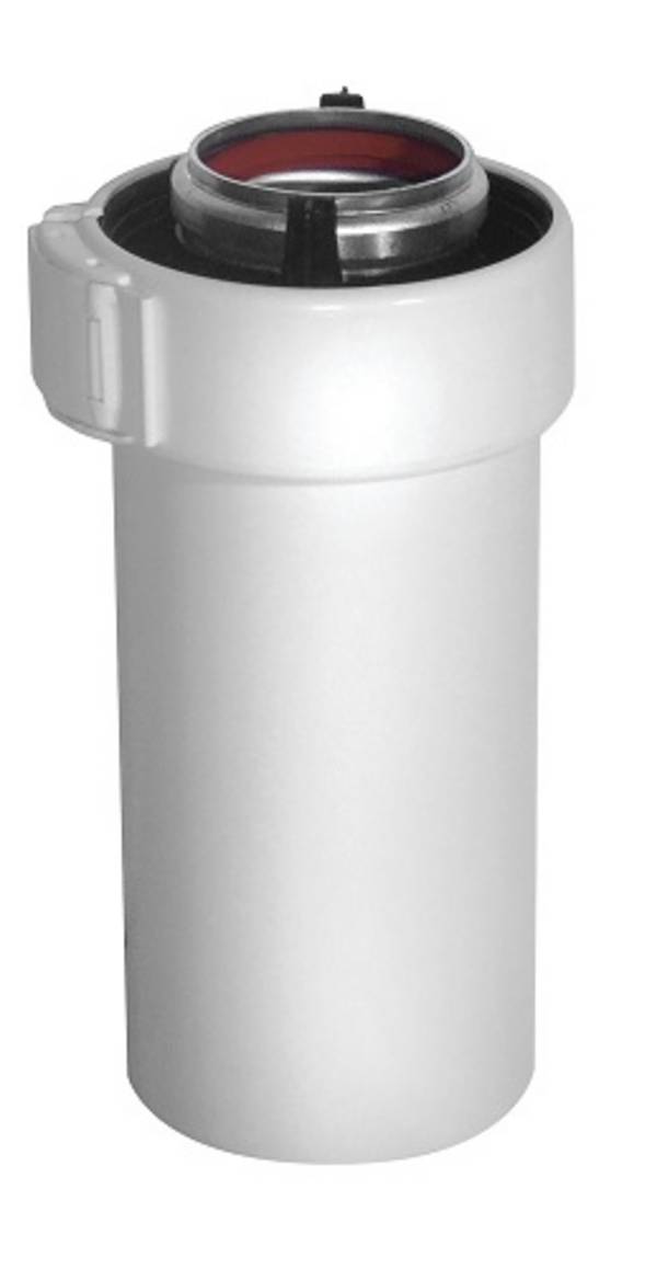 Conduit ALU/PVC Ø60/100 L 1000mm- UBBINK - 227352