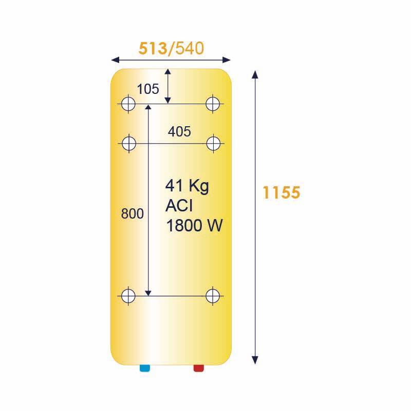 Thermor Duralis étroit 150l Chauffe-eau électrique Mural Aci Hybride Slim 150l - Thermor-2