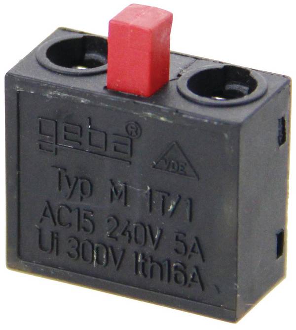 Contact électrique M1T NF rouge - GEBA - 600.MO01.01