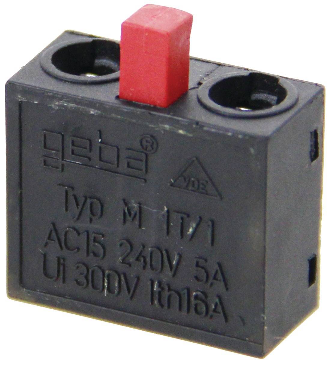 Contact électrique M1T NF rouge - GEBA - 600.MO01.01-0