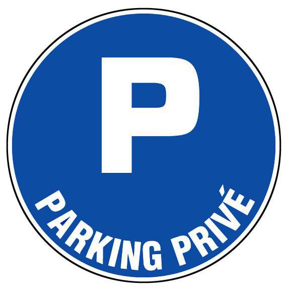 Panneaux d'obligations ronds 300mm ''Parking privé'' - NOVAP - 4060446-0