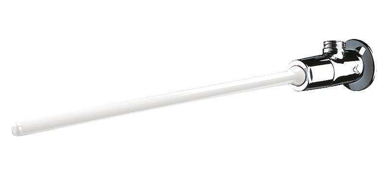 Robinet poussoir temporisé de lavabo TEMPOGENOU commande fémorale équerre - DELABIE - 734100-0