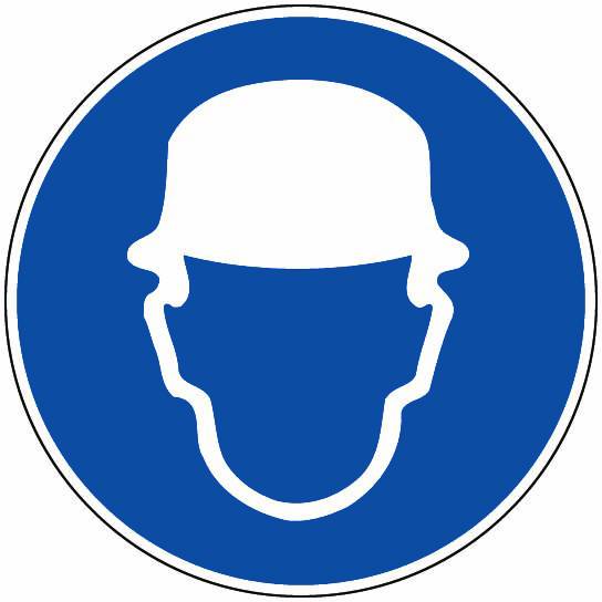 Panneaux d'obligations ronds 300mm ''Port du casque obligatoire'' - NOVAP - 4061627-0