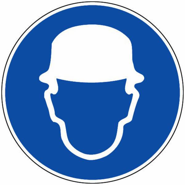 Panneaux d'obligations ronds 300mm ''Port du casque obligatoire'' - NOVAP - 4061627