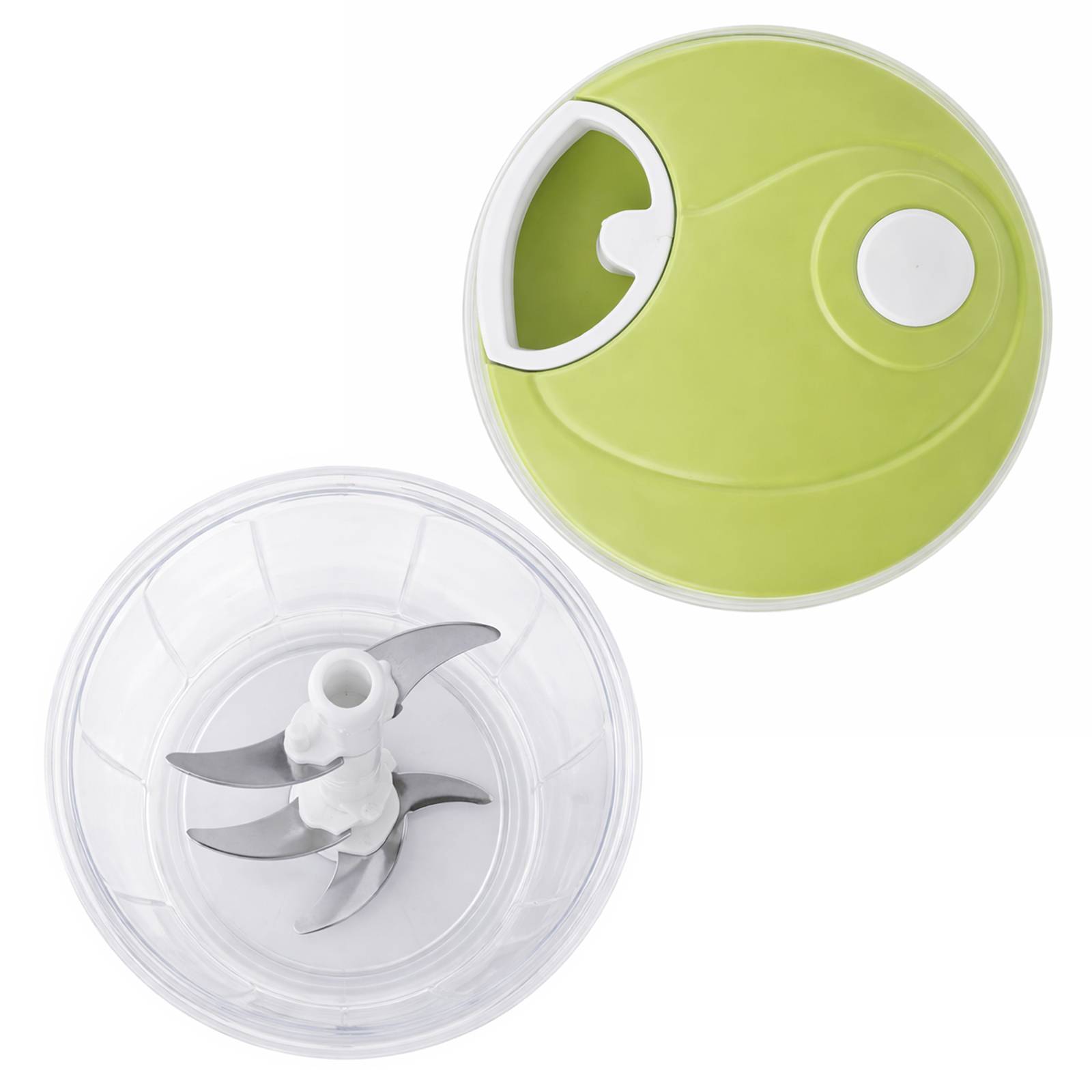 Hachoir Manuel Multifonction Lames Inox et Bol 900 Ml-1