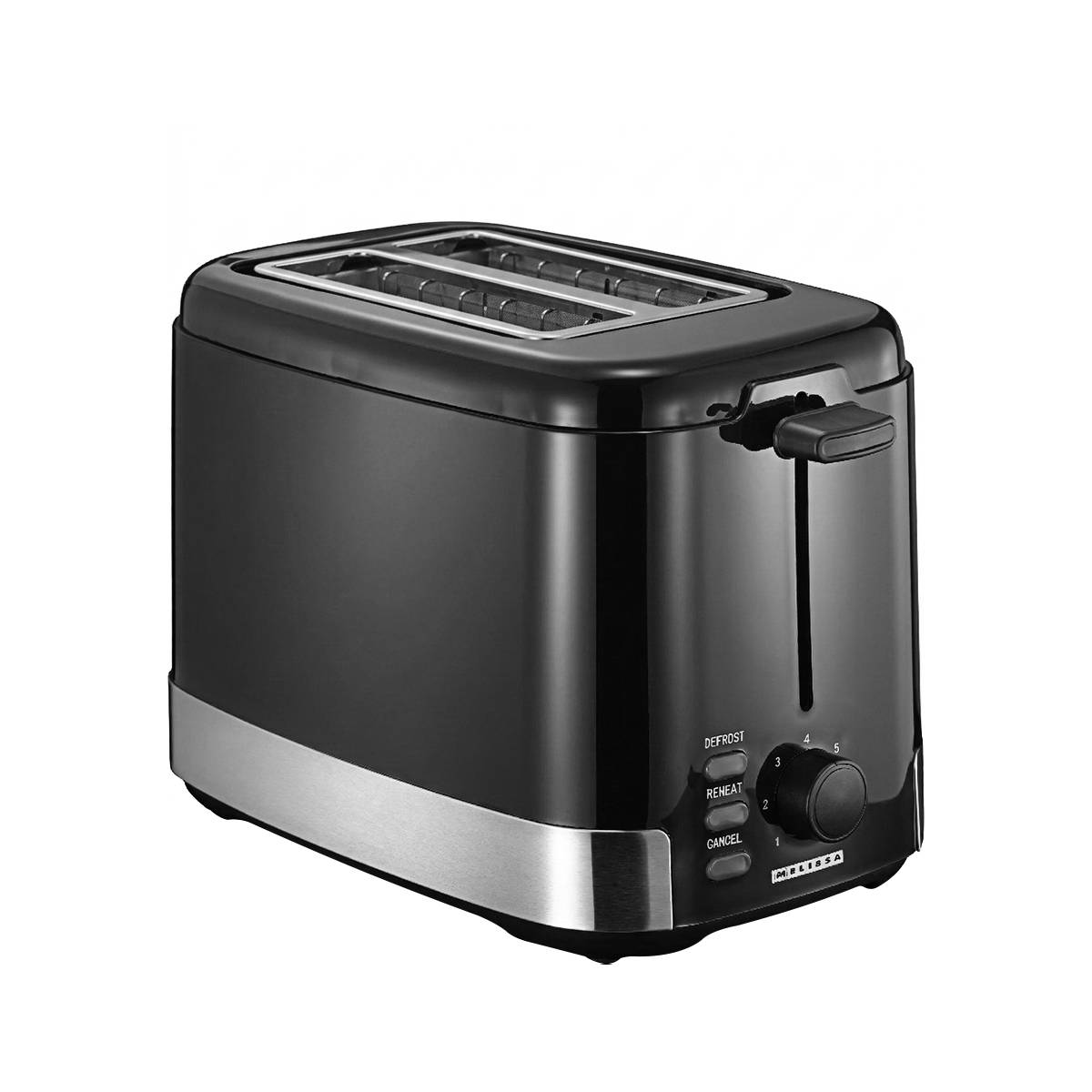 Grille-pain 2 Tranches 800W en Acier Inoxydable Réglable-0