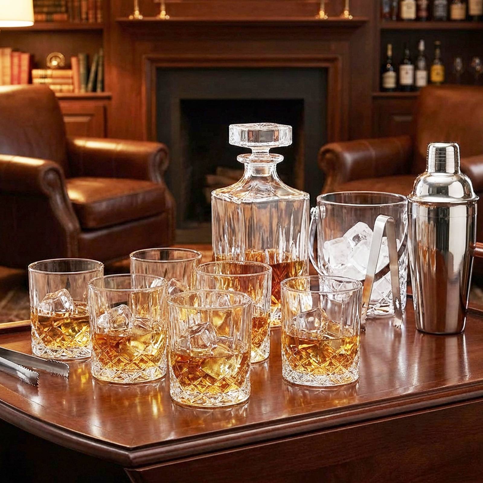 Pack de 6 Verres à Whisky 350 ml Finition Effet Cristal-3