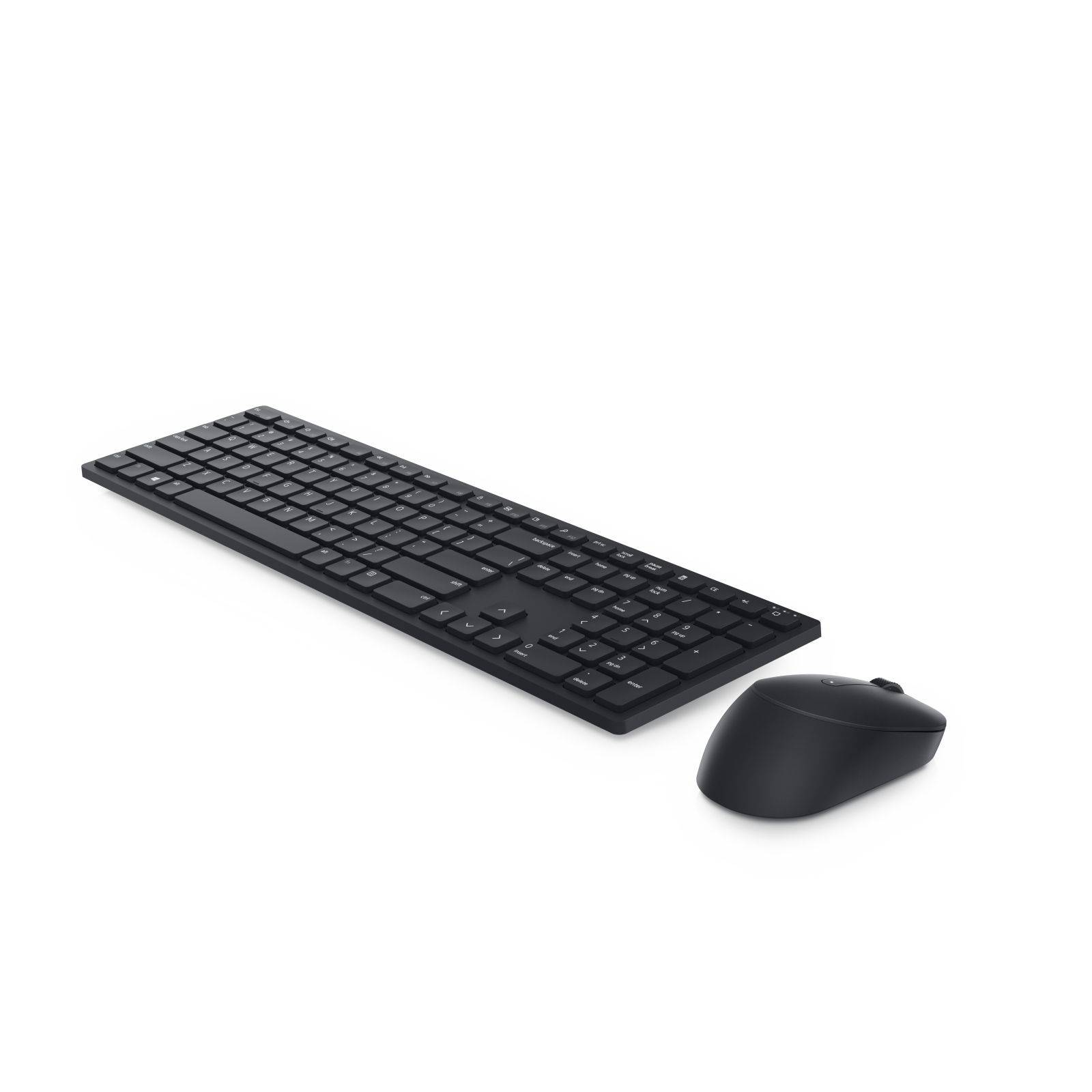 DELL Clavier et souris Pro - KM5221W - français (AZERTY) - noir, Taille réelle (100 %), Sans fil, RF sans fil, AZERTY, N-1