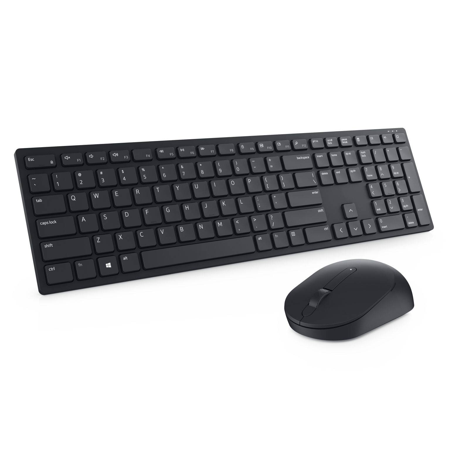 DELL Clavier et souris Pro - KM5221W - français (AZERTY) - noir, Taille réelle (100 %), Sans fil, RF sans fil, AZERTY, N-2