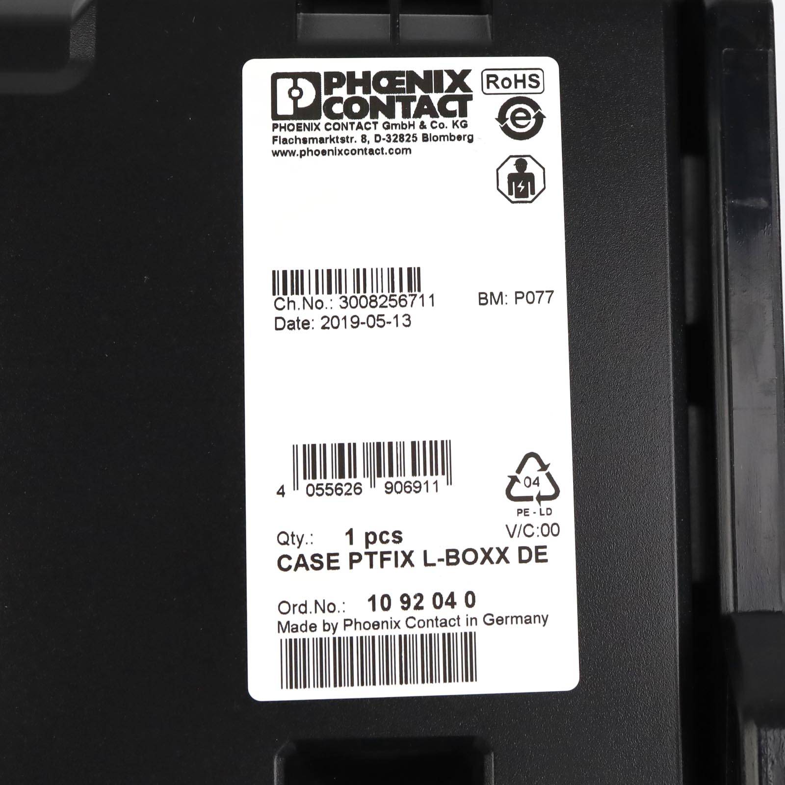 Pack pour bloc distributeur PHOENIX 1092040 - PTFIX L-BOXX-1