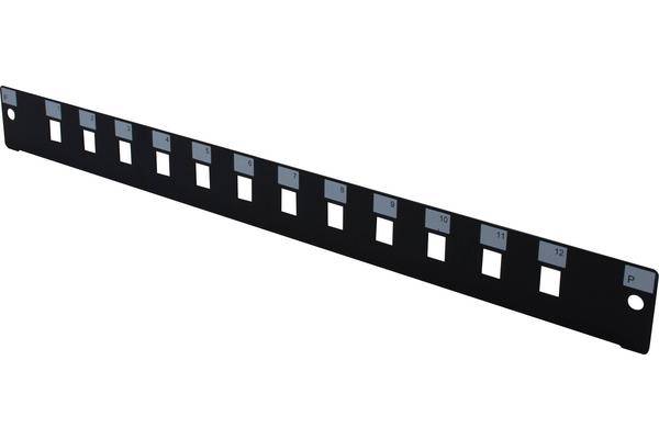 Façade nue 12 LC Duplex/SC Simplex pour tiroir optique 1U-0