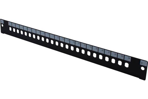 Façade nue 24 ST/FC pour tiroir optique 1U-0