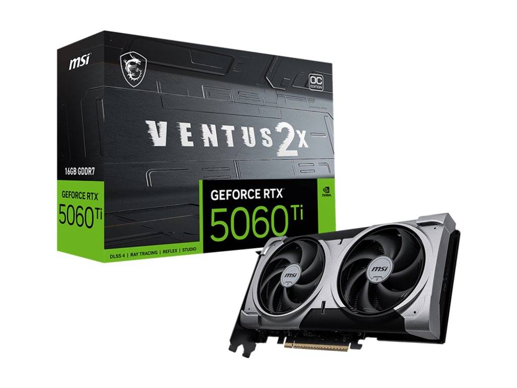 MSI VENTUS GeForce RTX 5060 TI 16G 2X OC PLUS NVIDIA 16 Go GDDR7-0