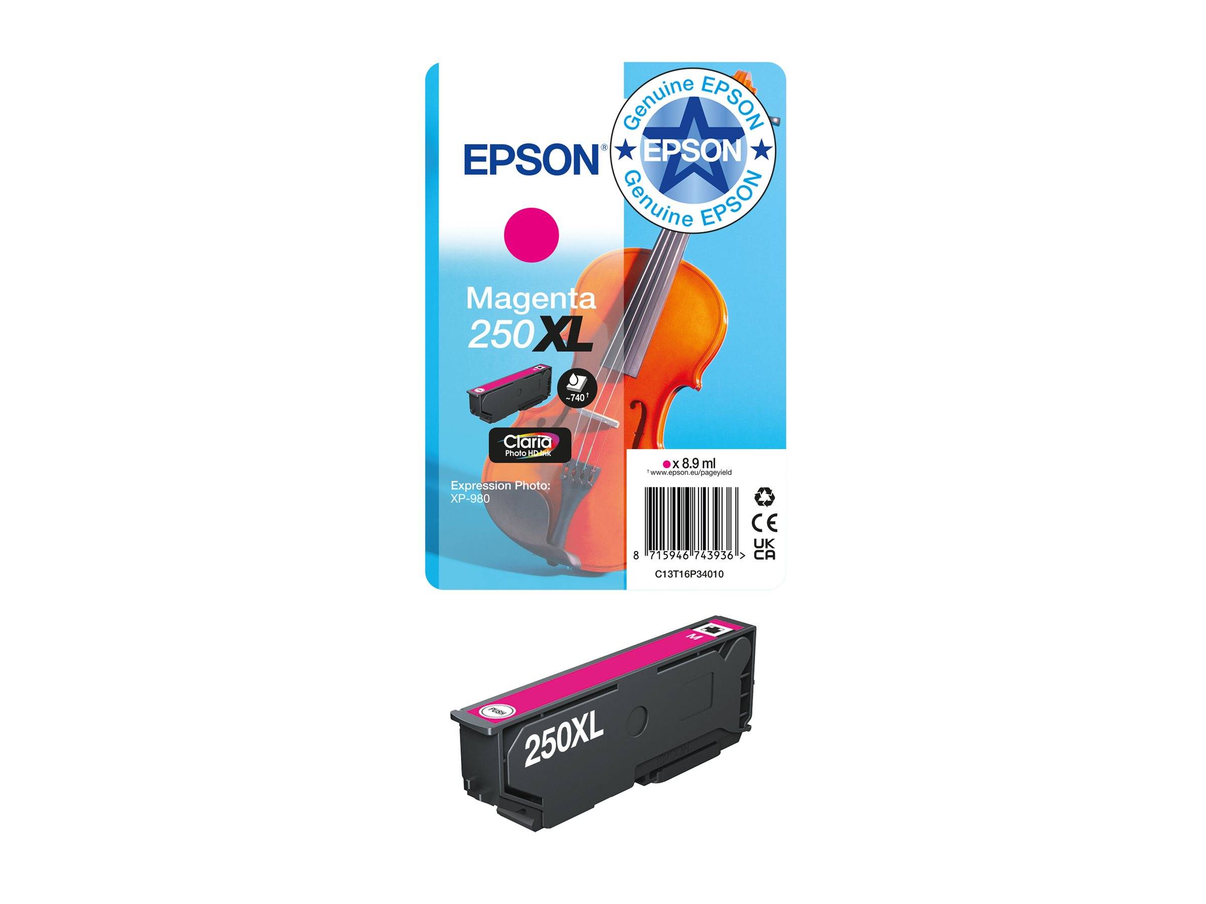 EPSON Singlepack Magenta 250XL ink-2