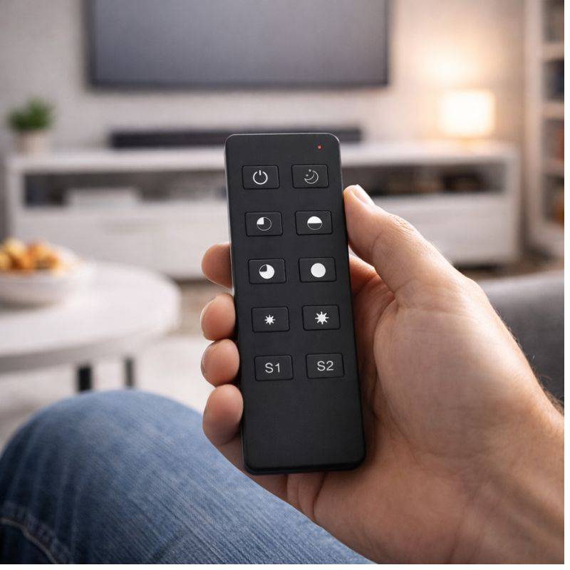 Kit Variateur LED 220V 360W TRIAC Dimmer + Push Dim avec Télécommande - Noir - SILAMP-1