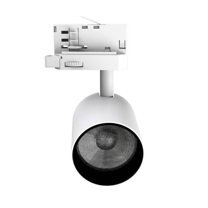 Spot LED sur Rail Blanc Triphasé 24W 36° TRIAC Dimmable - Blanc Neutre 4000K - 5500K - SILAMP-1