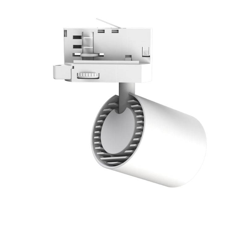Spot LED sur Rail Blanc Triphasé 24W 36° TRIAC Dimmable - Blanc Neutre 4000K - 5500K - SILAMP-3