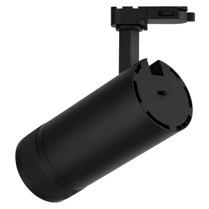 Spot LED sur Rail Noir Angle Ajustable Triphasé 30W 15-60° CCT TRIAC Dimmable - 3000K/4000K/6000K - SILAMP-1
