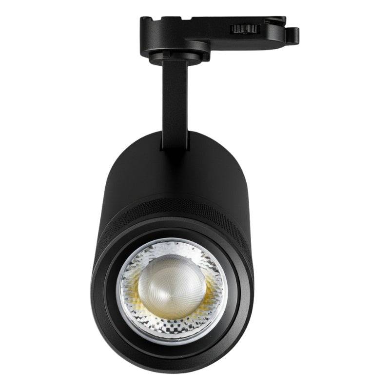 Spot LED sur Rail Noir Angle Ajustable Triphasé 30W 15-60° CCT TRIAC Dimmable - 3000K/4000K/6000K - SILAMP-2