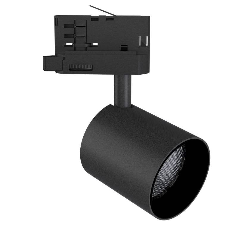 Spot LED sur Rail Noir Triphasé 24W 36° TRIAC Dimmable - Blanc Neutre 4000K - 5500K - SILAMP-0
