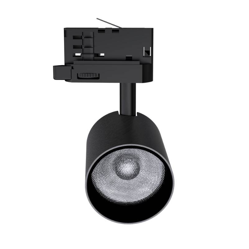 Spot LED sur Rail Noir Triphasé 24W 36° TRIAC Dimmable - Blanc Neutre 4000K - 5500K - SILAMP-1