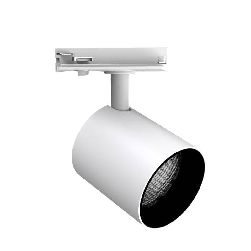 Spot LED sur Rail Blanc Monophasé 24W 36° TRIAC Dimmable - Blanc Chaud 2300K - 3500K - SILAMP-0