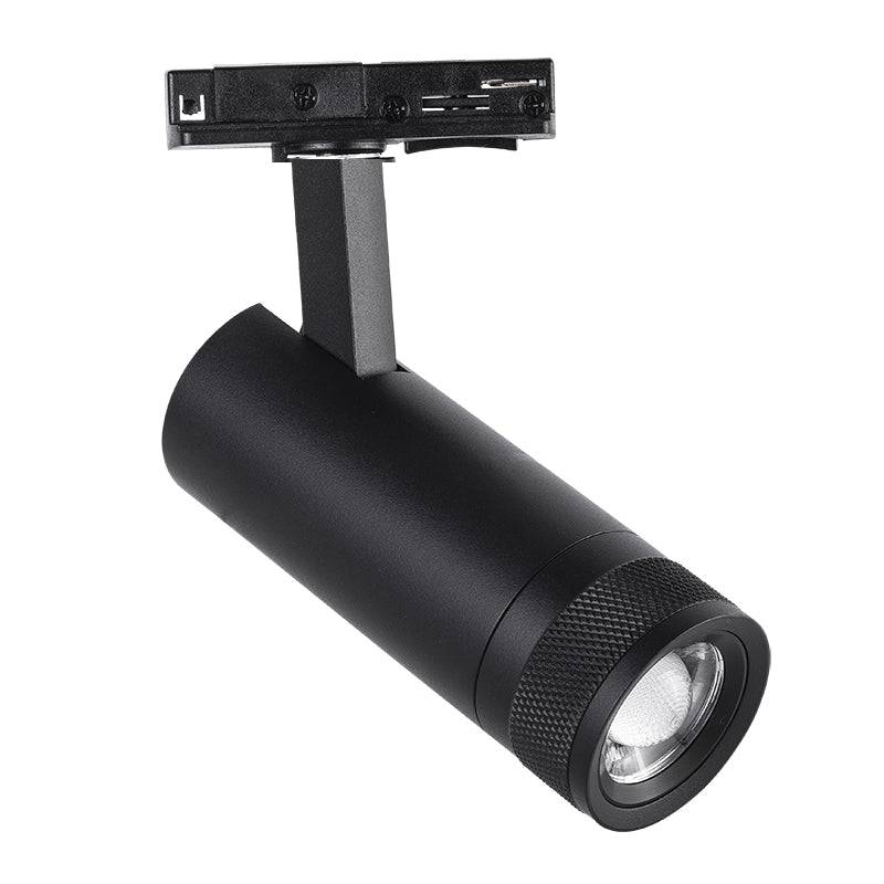 Spot LED sur Rail Noir Angle Ajustable Monophasé 30W 15-60° CCT TRIAC Dimmable - 3000K/4000K/6000K - SILAMP-0