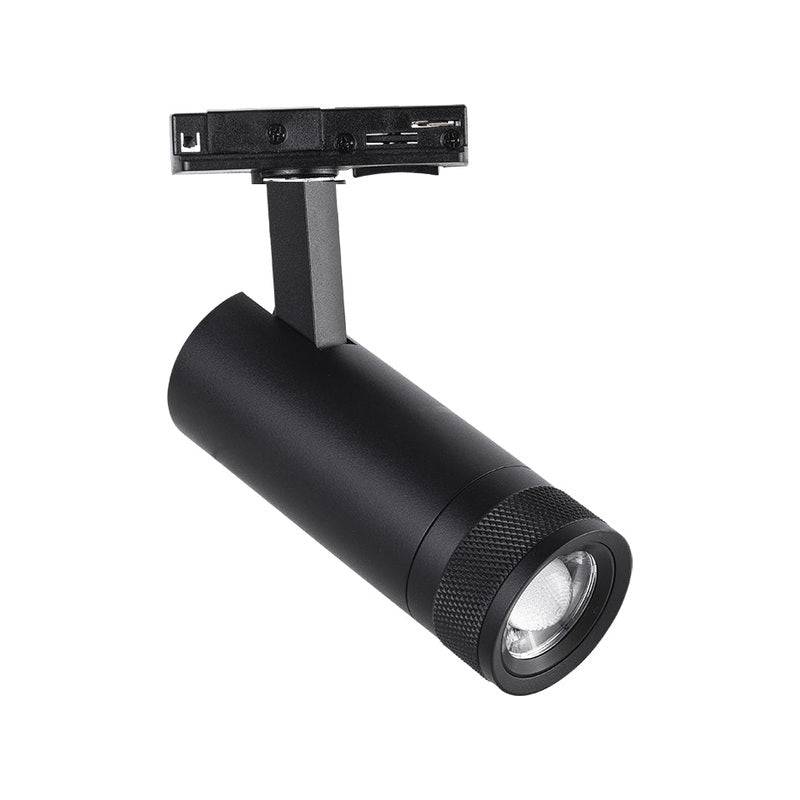 Spot LED sur Rail Noir Angle Ajustable Monophasé 30W 15-60° CCT TRIAC Dimmable - 3000K/4000K/6000K - SILAMP-0