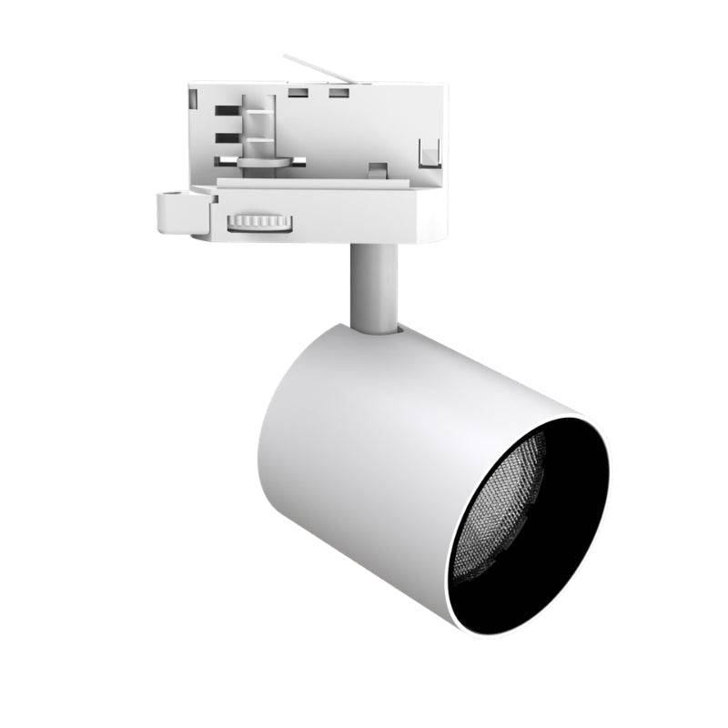 Spot LED sur Rail Blanc Triphasé 24W 36° TRIAC Dimmable - Blanc Neutre 4000K - 5500K - SILAMP-0