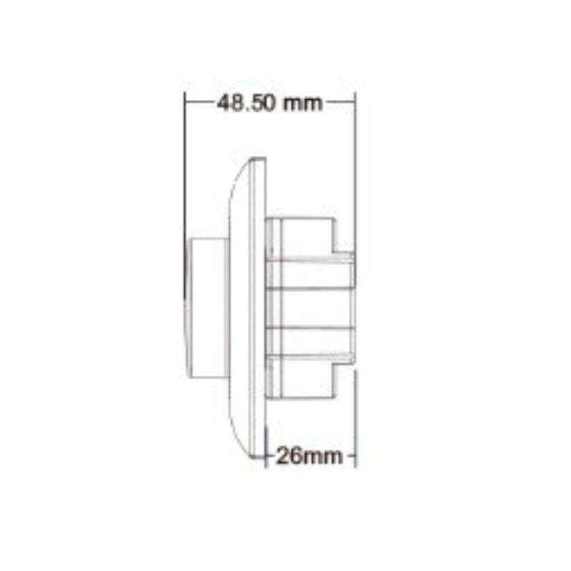 Variateur LED Mural avec Bouton Rotatif 220V 360W TRIAC - Blanc - SILAMP-2