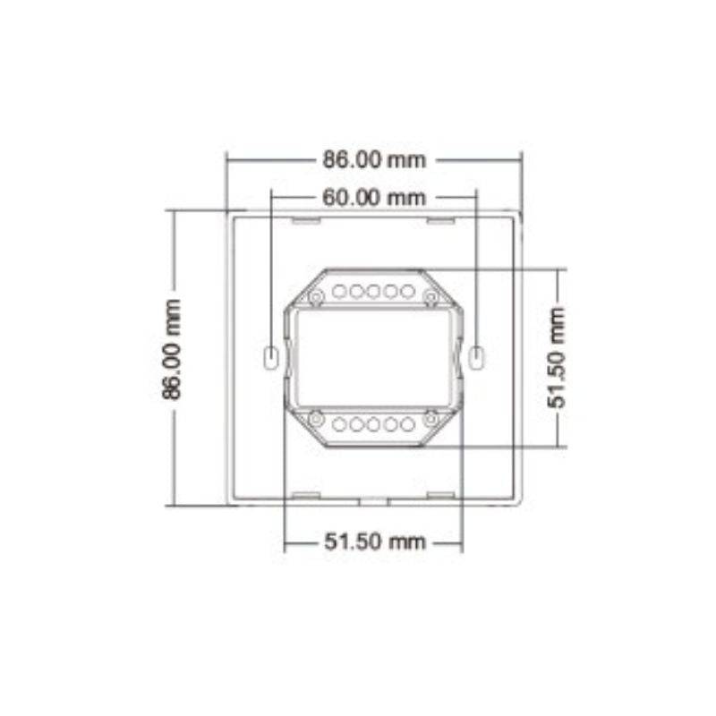 Variateur LED Mural avec Bouton Rotatif 220V 360W TRIAC - Blanc - SILAMP-4