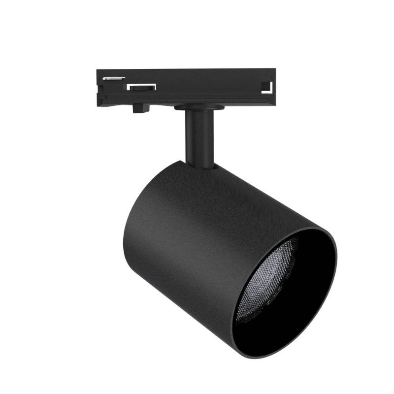 Spot LED sur Rail Noir Monophasé 24W 36° TRIAC Dimmable - Blanc Chaud 2300K - 3500K - SILAMP-0