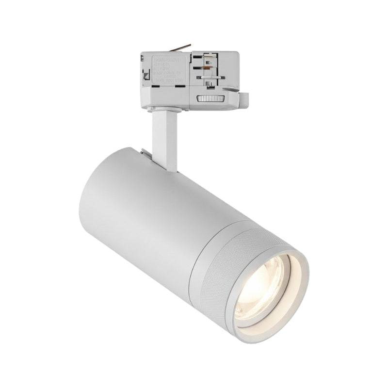 Spot LED sur Rail Blanc Angle Ajustable Triphasé 30W 15-60° CCT TRIAC Dimmable - 3000K/4000K/6000K - SILAMP-0