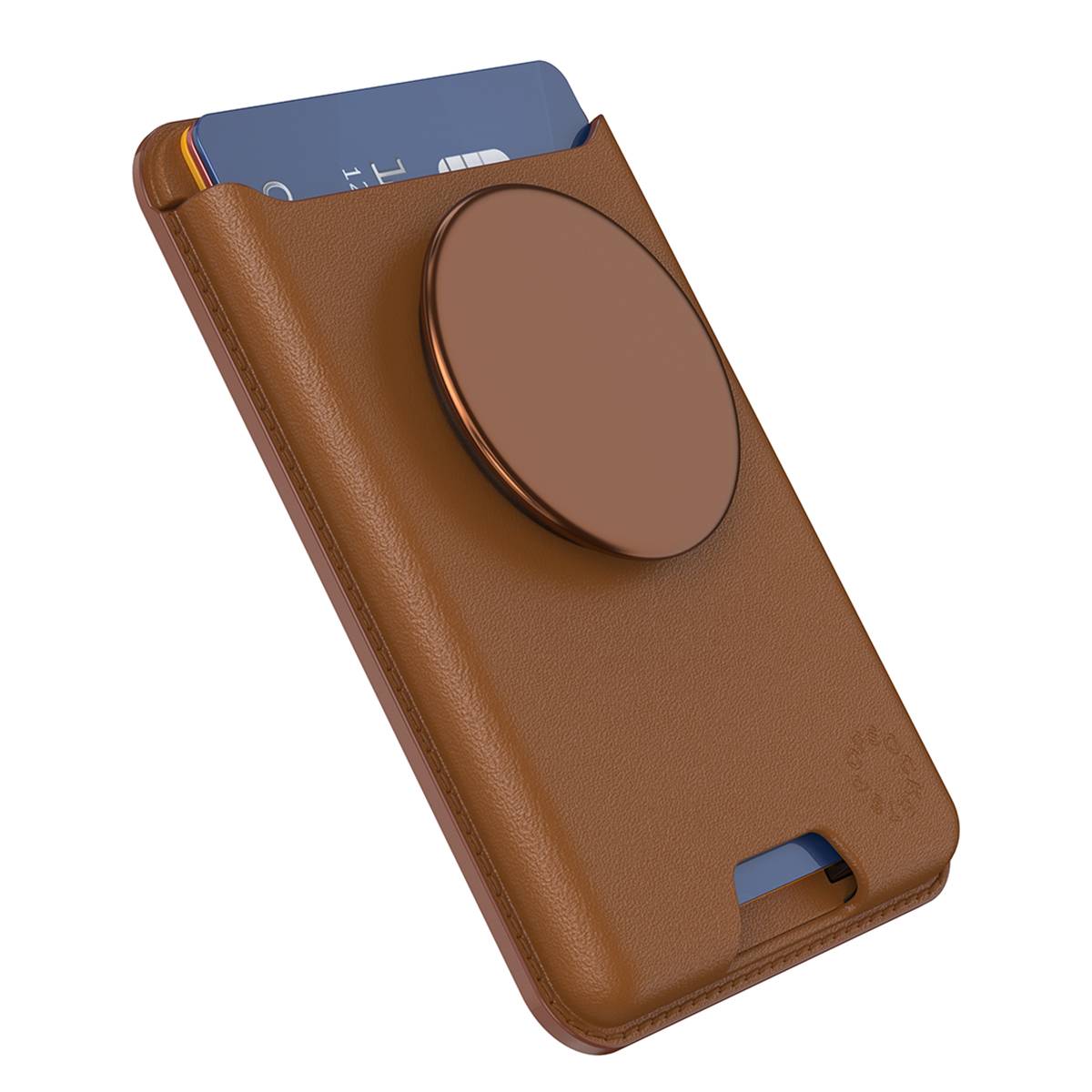 Porte-carte MagSafe Modèle PopWallet avec PopGrip Stand et Selfie-0