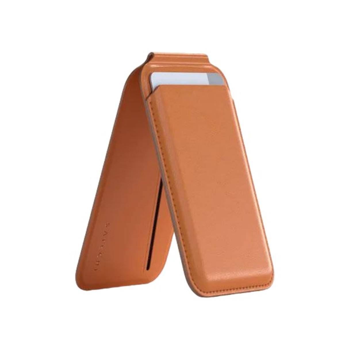 Porte-carte MagSafe pour iPhone avec Fonction Support en Cuir-1