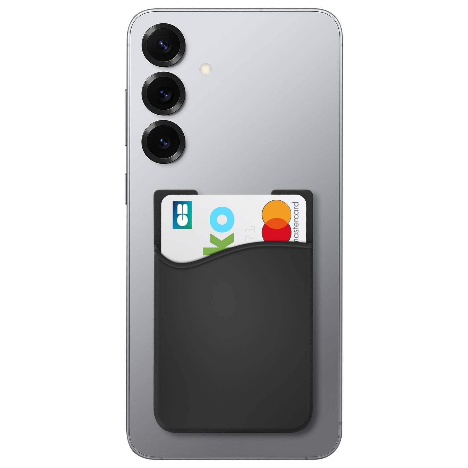 Porte-carte Smartphone et tablette Rangement pour carte Silicone adhésif-0