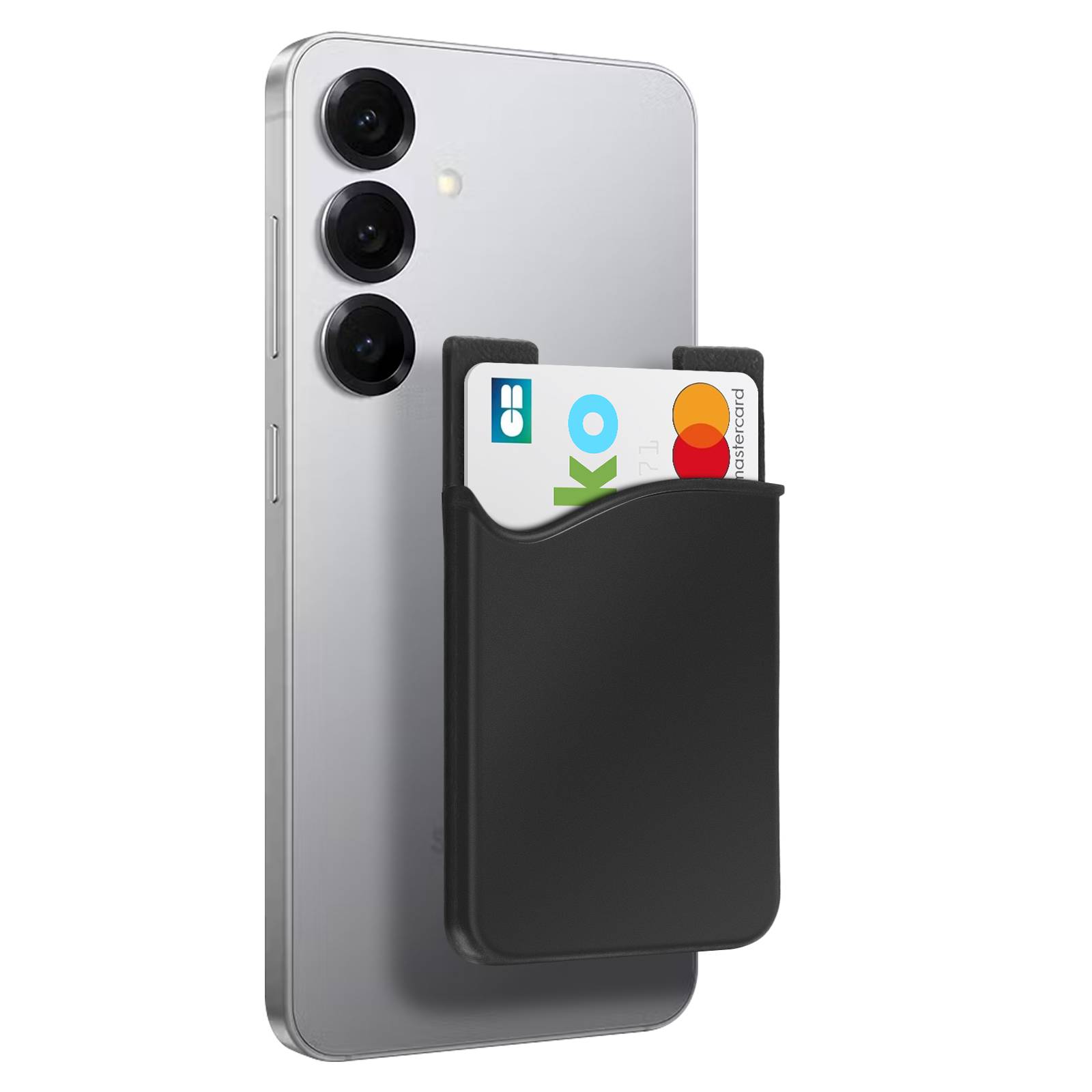 Porte-carte Smartphone et tablette Rangement pour carte Silicone adhésif-1