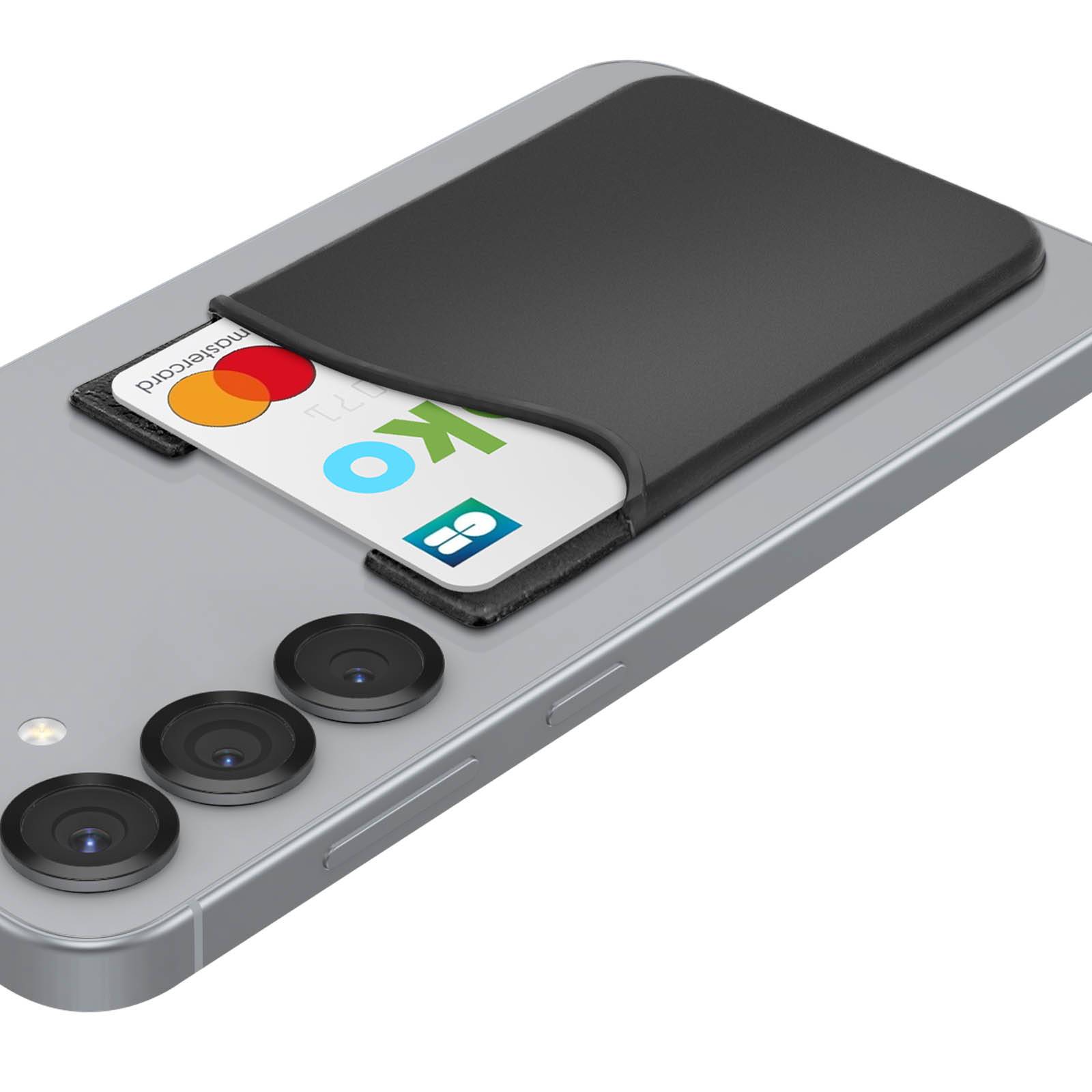 Porte-carte Smartphone et tablette Rangement pour carte Silicone adhésif-3