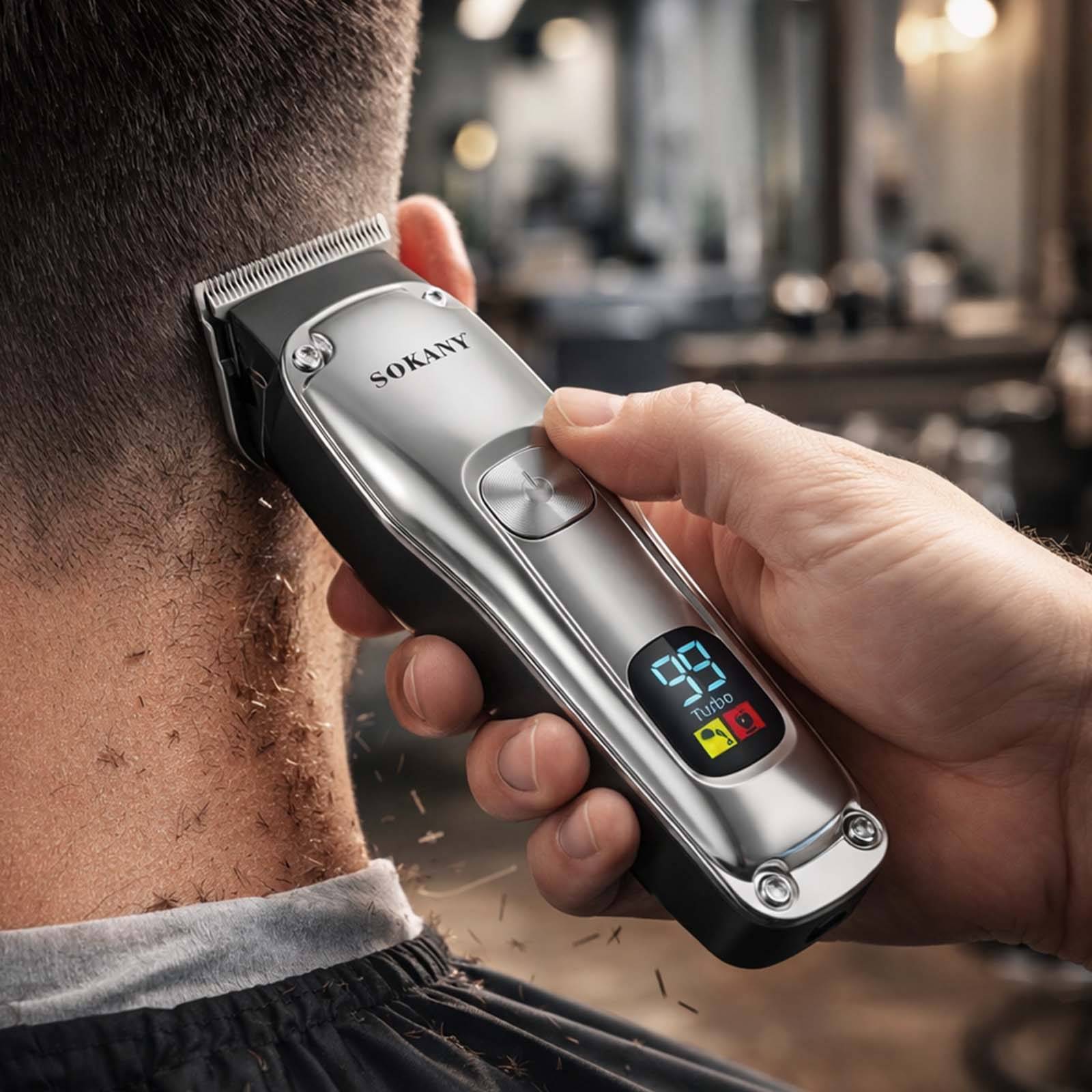 Tondeuse Sans Fil pour Cheveux / Barbe avec Écran LED Finitions Précis-2