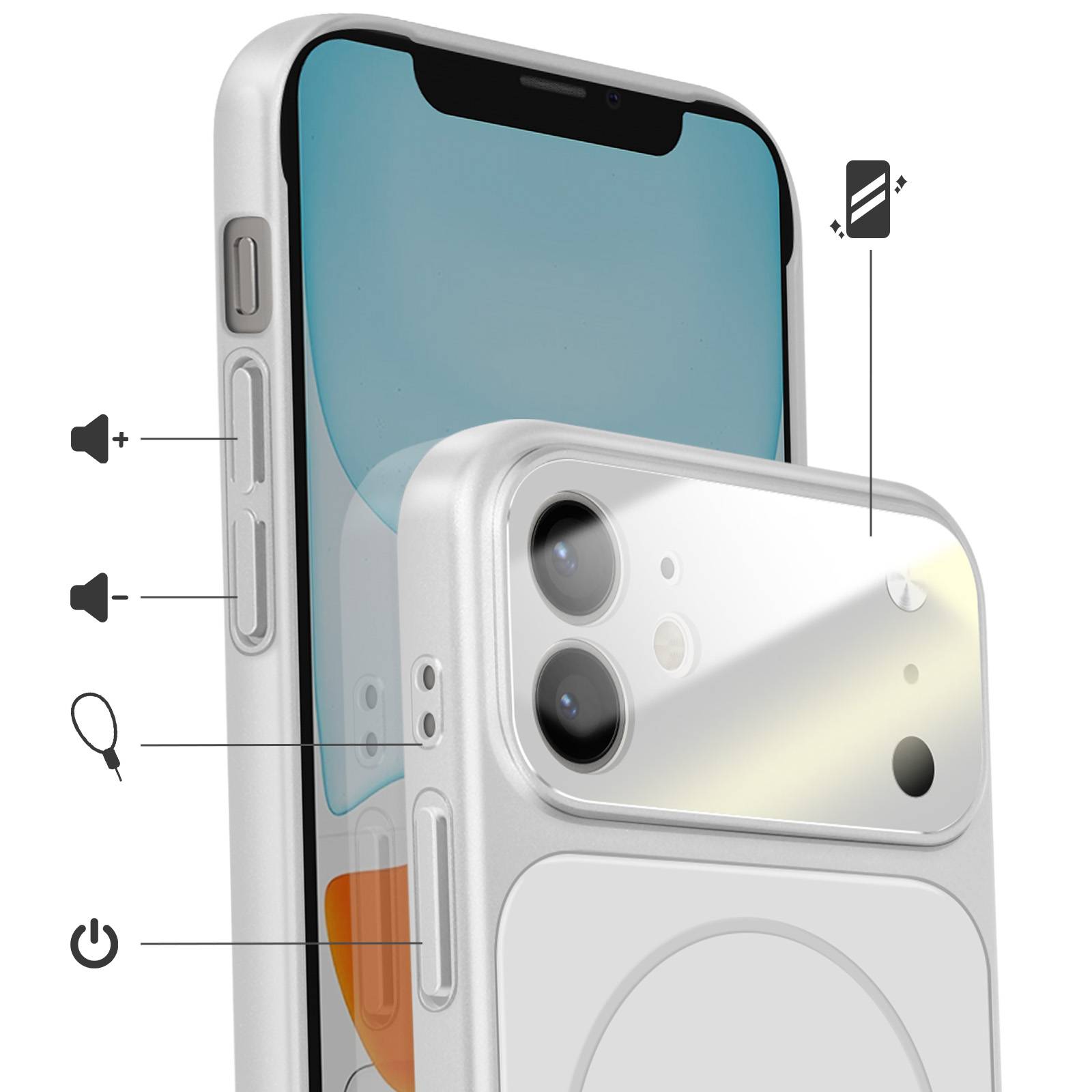 Coque pour iPhone 11 Compatible MagSafe Finition AG Glass Mate-2